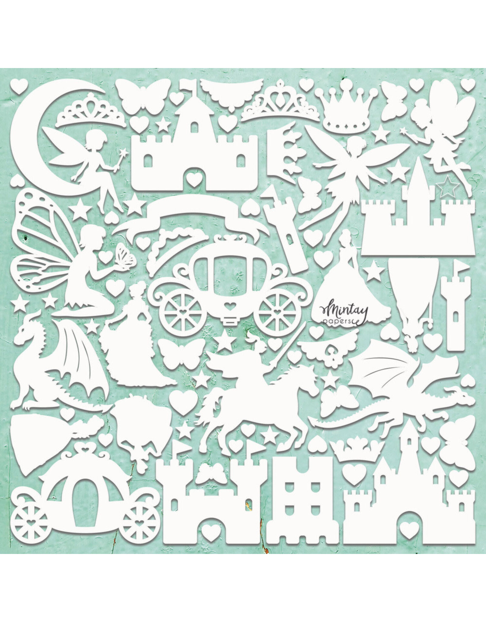 MINTAY MINTAY CHIPPIES - DECOR DREAMLAND 12x12 CHIPBOARD