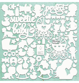 MINTAY MINTAY CHIPPIES - DECOR LITTLE BABY 12x12 CHIPBOARD
