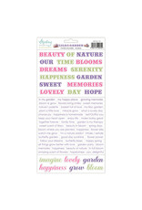 MINTAY MINTAY LILAC GARDEN 6x12 PAPER STICKERS - WORDS