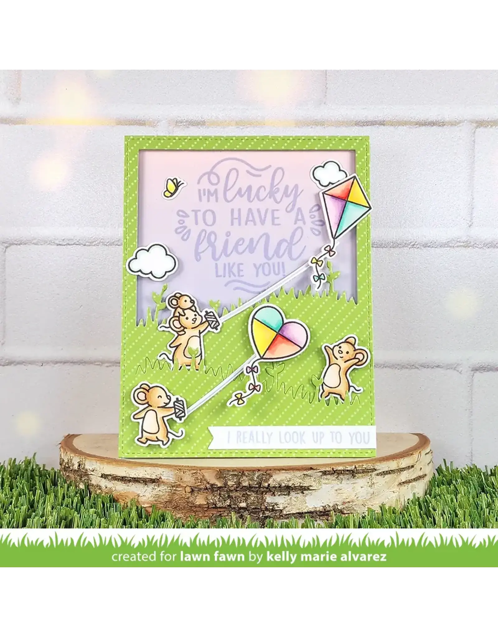 LAWN FAWN LAWN FAWN WHOOSH, KITES! CLEAR STAMP SET