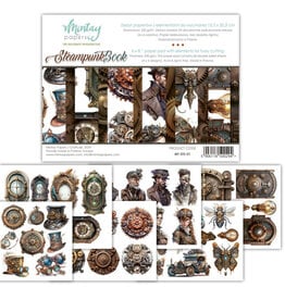 MINTAY MINTAY STEAMPUNK BOOK PAPER PAD 6'' X 8'' 24 SHEETS