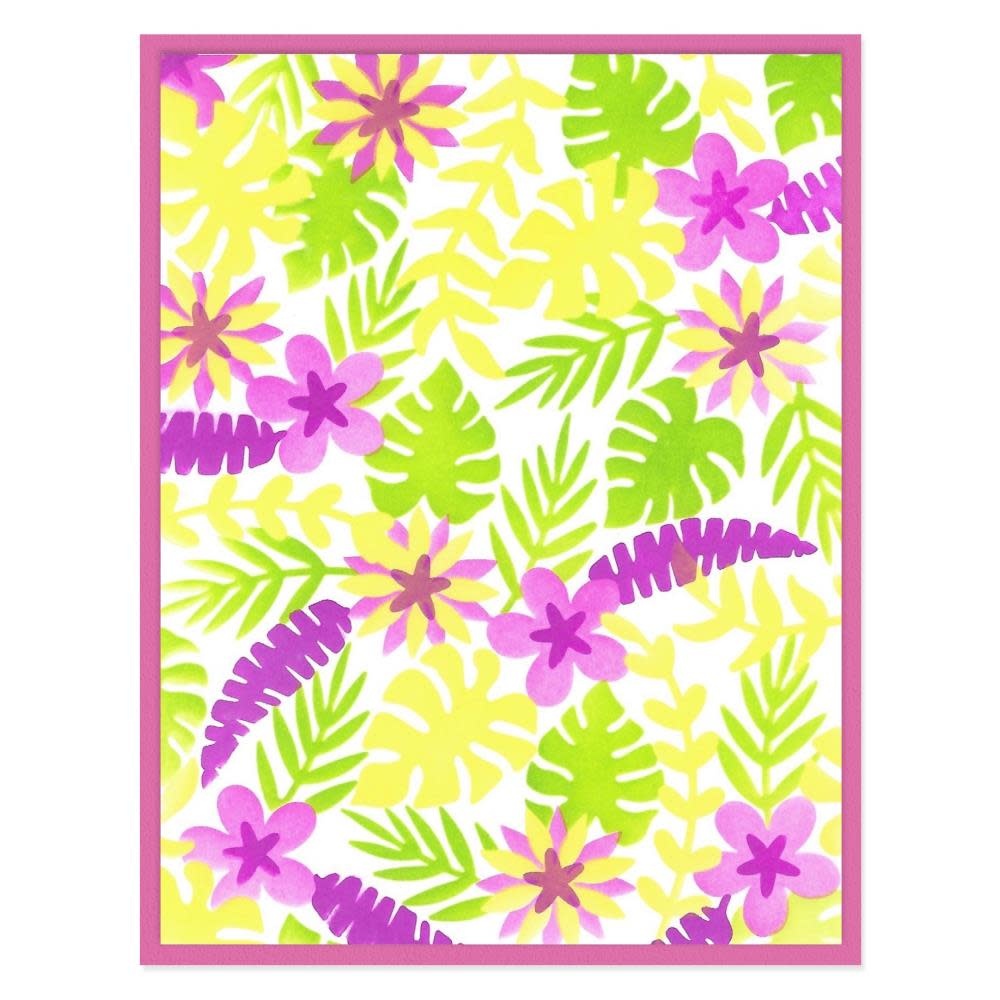 SIZZIX SIZZIX CATHERINE POOLER DESIGNS IT'S A JUNGLE OUT THERE A6 LAYERED STENCIL SET 4/PK