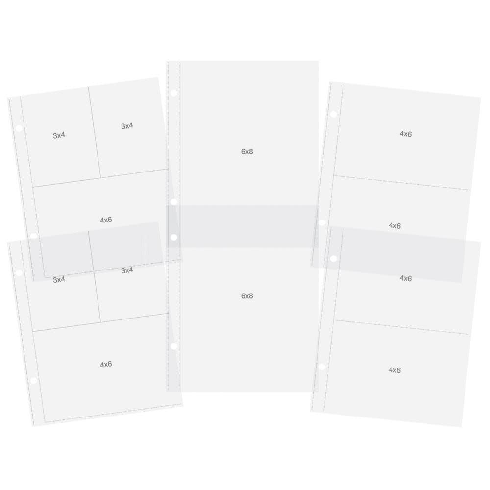 SIMPLE STORIES SIMPLE STORIES SN@P! 6X8 MULTI PACK POCKET PAGE REFILLS 12/PK