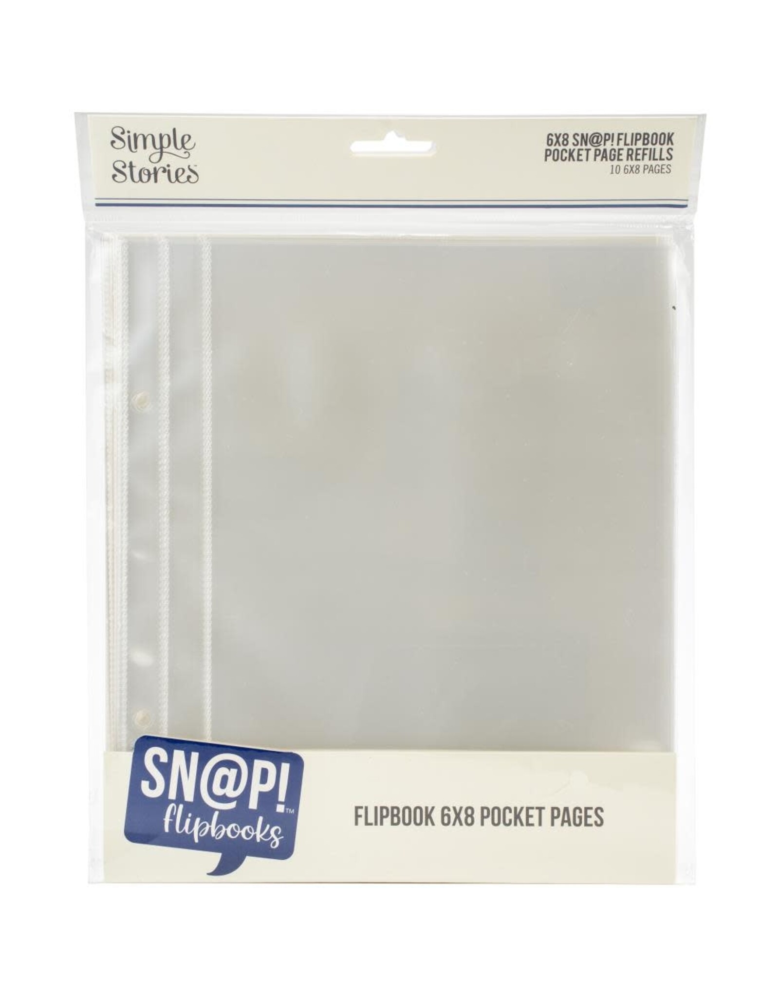 SIMPLE STORIES SIMPLE STORIES SN@P! FLIPBOOK POCKET PAGES REFILLS 6X8 POCKETS 10PK