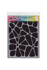 RANGER DYLUSIONS CRAZY PAVING LARGE 9X12 STENCIL