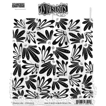 RANGER DYLUSIONS DAISYLICIOUS 8.5x7 CLING STAMP SET