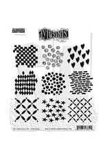 RANGER DYLUSIONS GET YOUR ROCKS ON 8.5x7 CLING STAMP SET