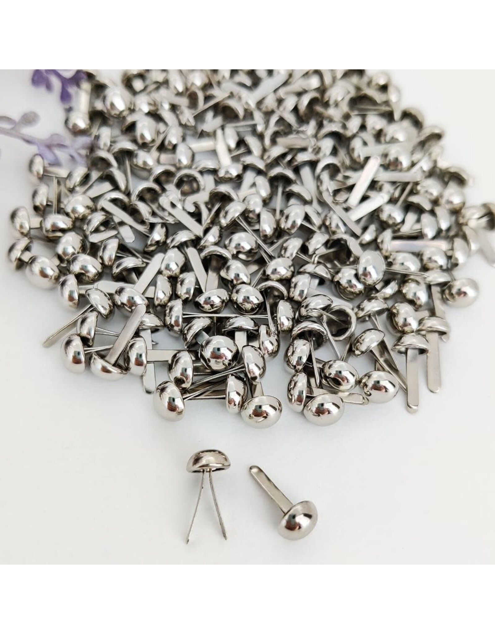 DRESS MY CRAFT DRESS MY CRAFT CHROME MINI BRADS 6MM 50/PK