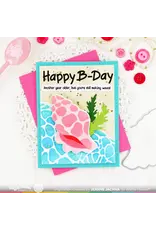 WAFFLE FLOWER WAFFLE FLOWER POSTAGE COLLAGE BEACH DAYS CLEAR STAMP SET
