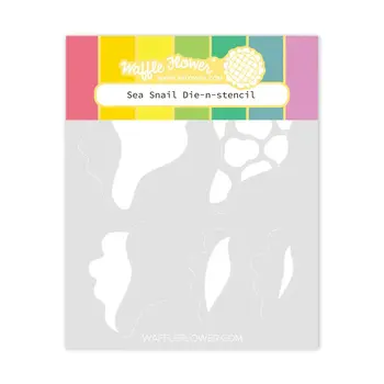 WAFFLE FLOWER WAFFLE FLOWER SEA SNAIL DIE-N-STENCIL