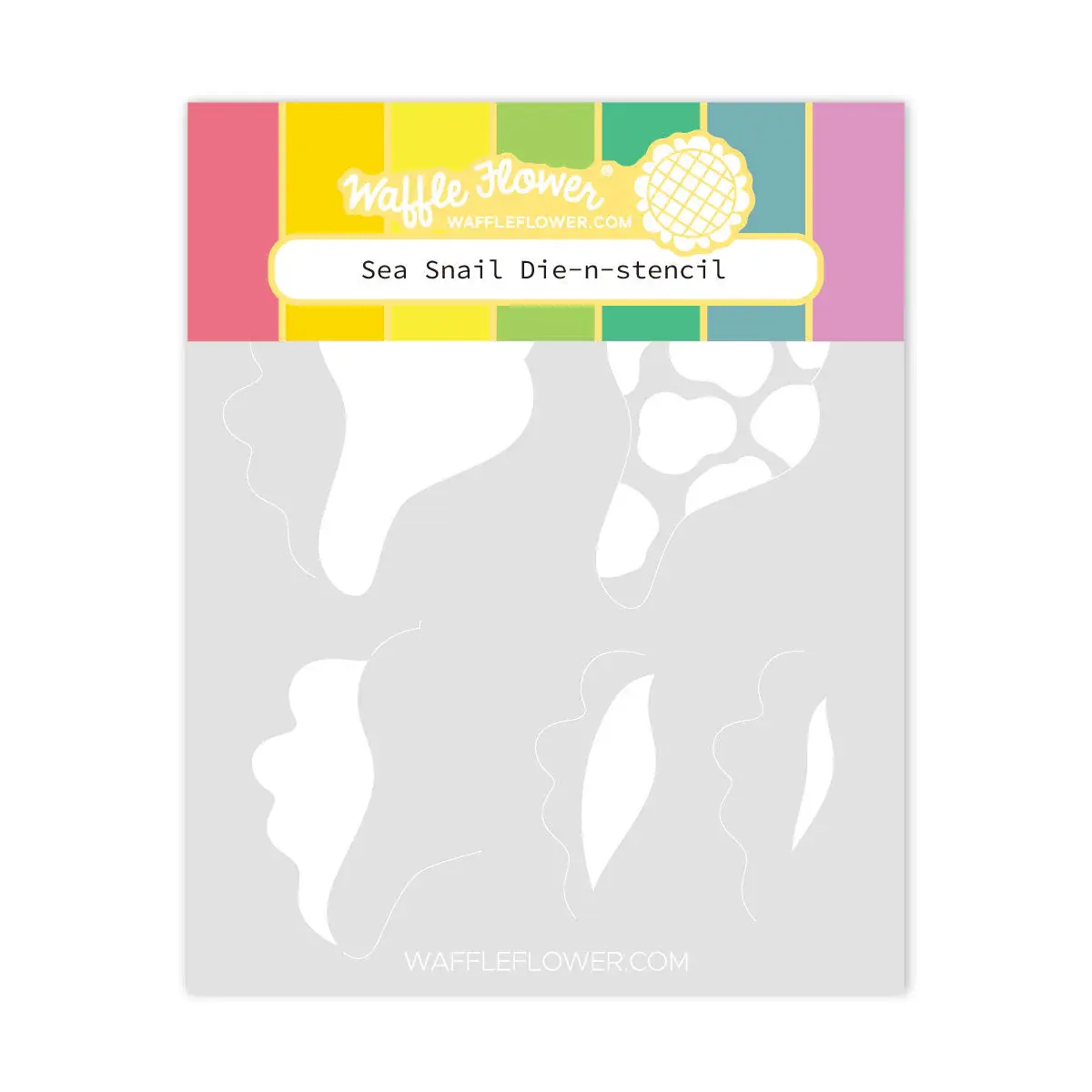 WAFFLE FLOWER WAFFLE FLOWER SEA SNAIL DIE-N-STENCIL