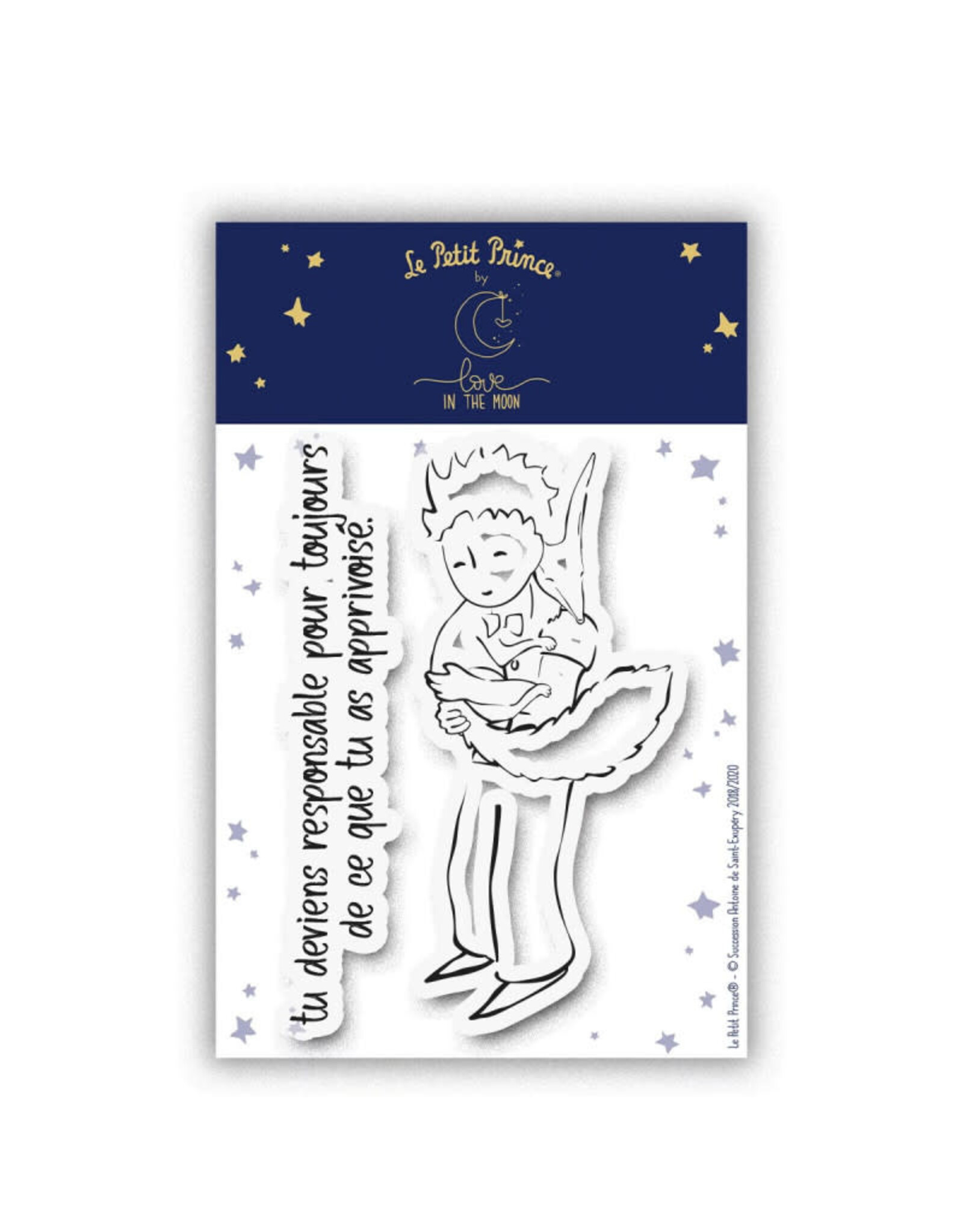 LOVE IN THE MOON LE PETIT PRINCE LOVE IN THE MOON APPRIVOISER ET RESPONSABILITÉS CLEAR STAMP SET