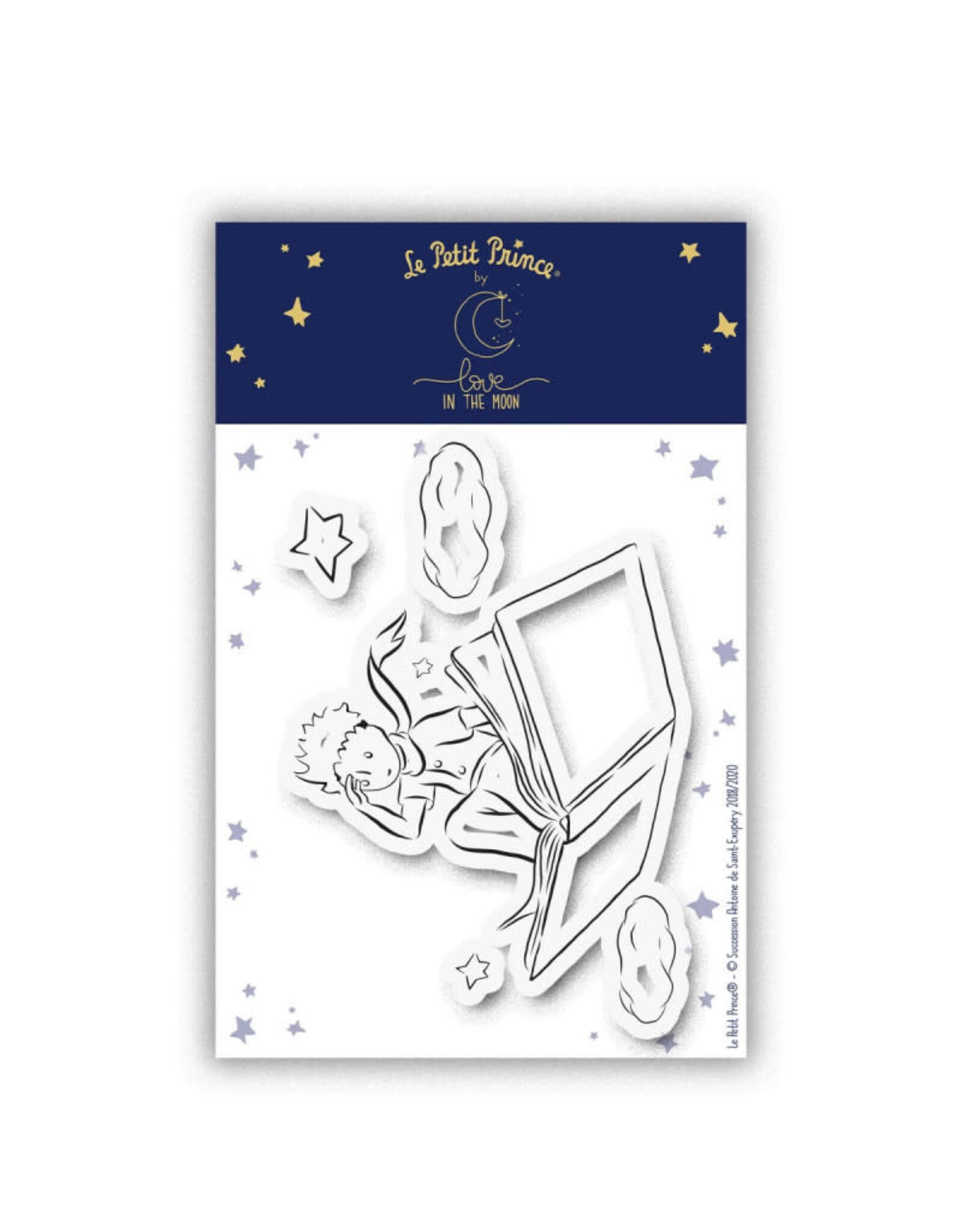 LOVE IN THE MOON LE PETIT PRINCE LOVE IN THE MOON LA LECTURE CLEAR STAMP SET
