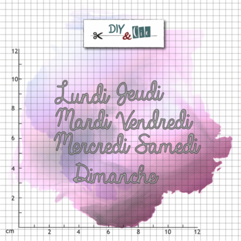 DIY & CIE DIY & CIE JOURS DE SEMAINE DIE SET
