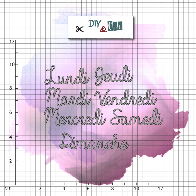 DIY & CIE DIY & CIE JOURS DE SEMAINE DIE SET