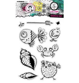 STUDIOLIGHT STUDIOLIGHT ART BY MARLENE SIGNATURE COLLECTION UNDERWATER PARTY CLEAR STAMP SET