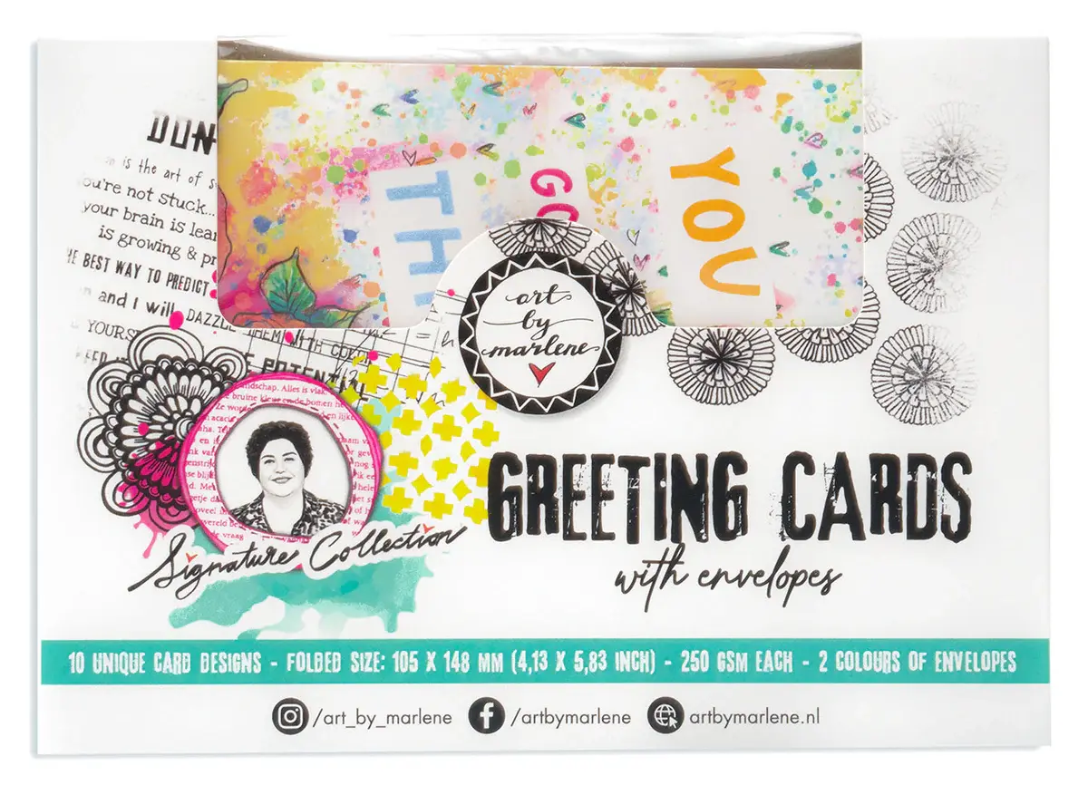 STUDIOLIGHT STUDIOLIGHT ART BY MARLENE SIGNATURE COLLECTION GREETING CARDS WITH ENVELOPES 10 UNIQUE DESIGNS