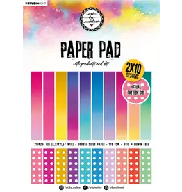 STUDIOLIGHT STUDIOLIGHT ART BY MARLENE ESSENTIALS COLLECTION GRADIENTS AND DOTS 8x12 PAPER PAD