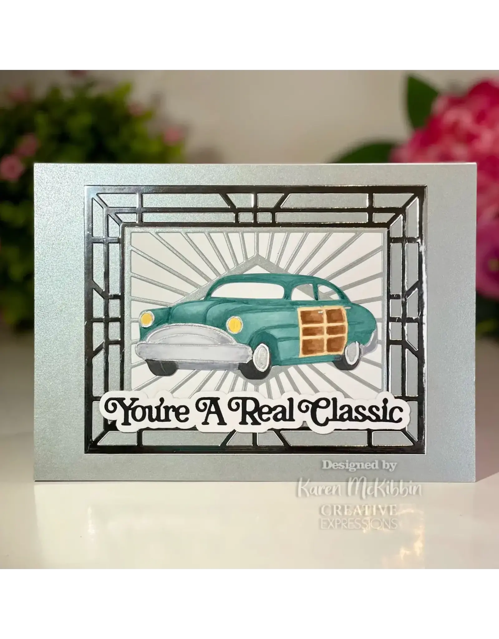 CREATIVE EXPRESSIONS CREATIVE EXPRESSIONS SUE WILSON MINI SHADOWED SENTIMENTS - YOU'RE A REAL CLASSIC DIE SET