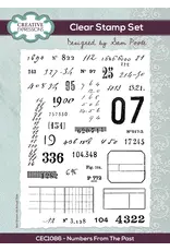 CREATIVE EXPRESSIONS CREATIVE EXPRESSIONS SAM POOLE NUMBERS FROM THE PAST 6x8 CLEAR STAMP SET