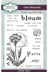CREATIVE EXPRESSIONS CREATIVE EXPRESSIONS SAM POOLE BLOOM 4x6 CLEAR STAMP SET