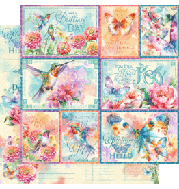 GRAPHIC 45 GRAPHIC 45 FLIGHT OF FANCY COLLECTION LET YOUR SPIRIT SOAR 12x12 CARDSTOCK
