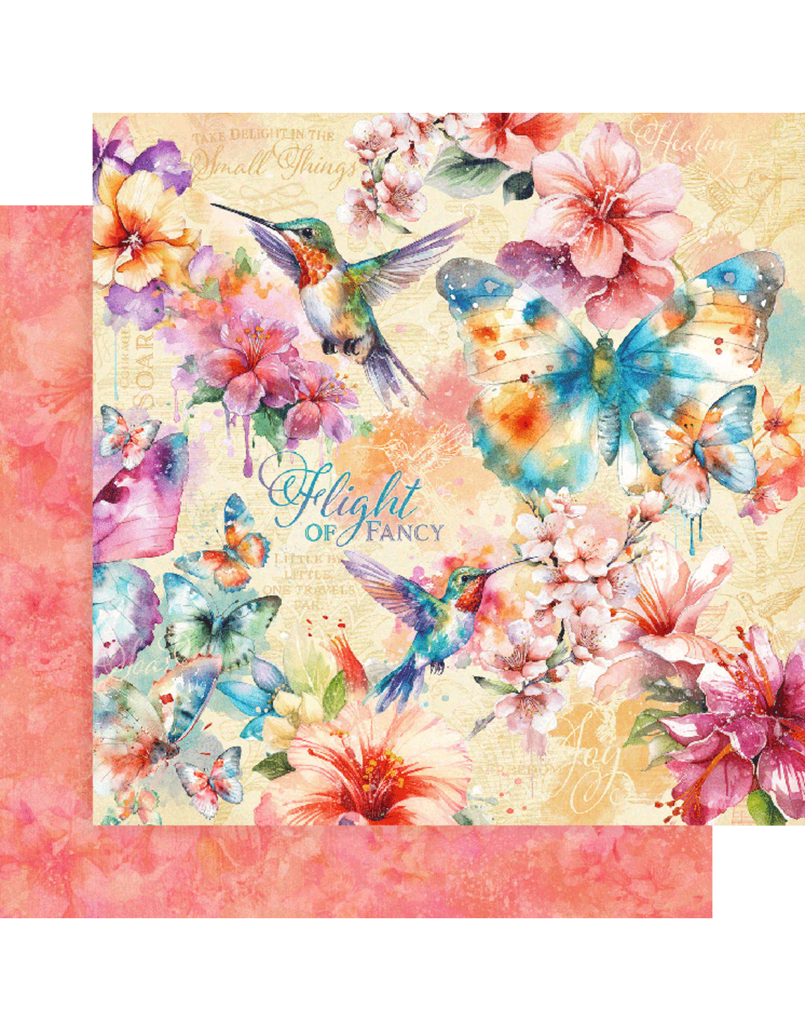 GRAPHIC 45 GRAPHIC 45 FLIGHT OF FANCY COLLECTION FLIGHT OF FANCY 12x12 CARDSTOCK
