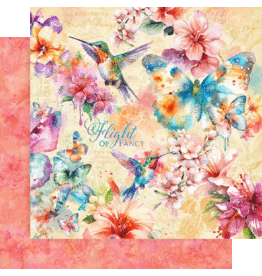 GRAPHIC 45 GRAPHIC 45 FLIGHT OF FANCY COLLECTION FLIGHT OF FANCY 12x12 CARDSTOCK