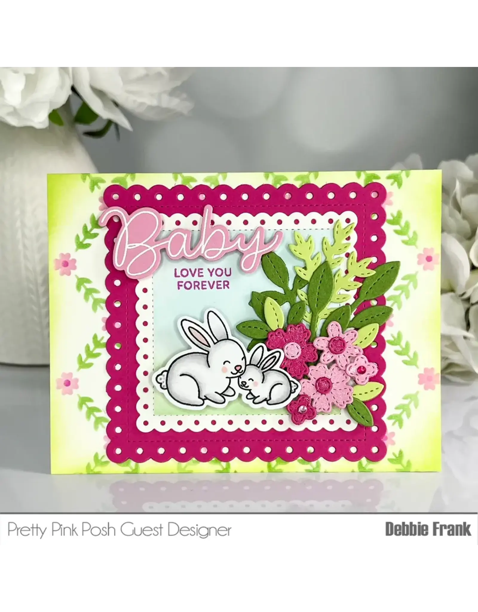 PRETTY PINK POSH PRETTY PINK POSH EYELET SQUARES DIE SET