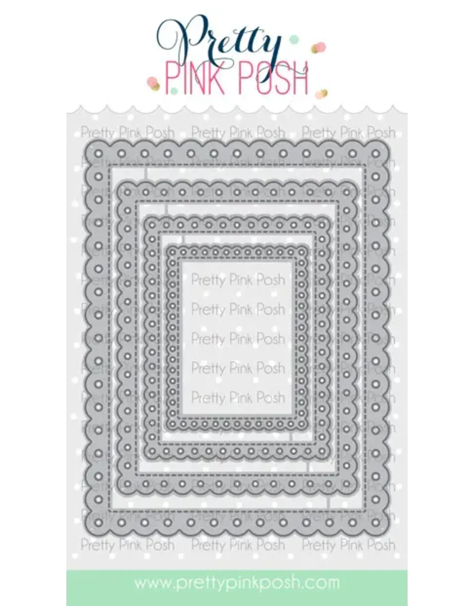 PRETTY PINK POSH PRETTY PINK POSH EYELET RECTANGLES DIE SET