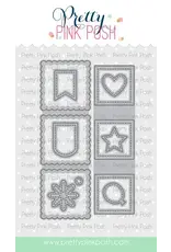 PRETTY PINK POSH PRETTY PINK POSH STACKED SQUARES DIE SET