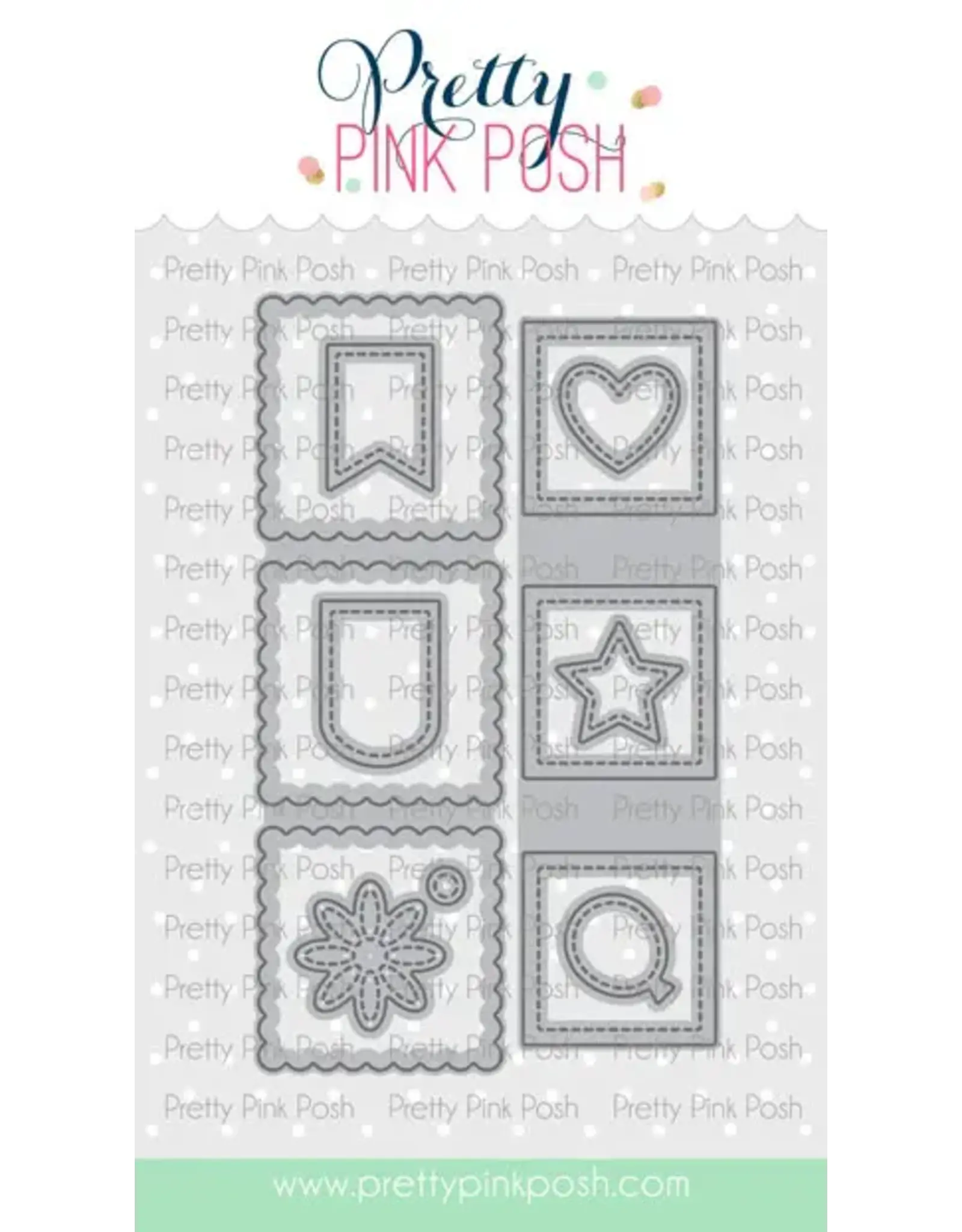 PRETTY PINK POSH PRETTY PINK POSH STACKED SQUARES DIE SET