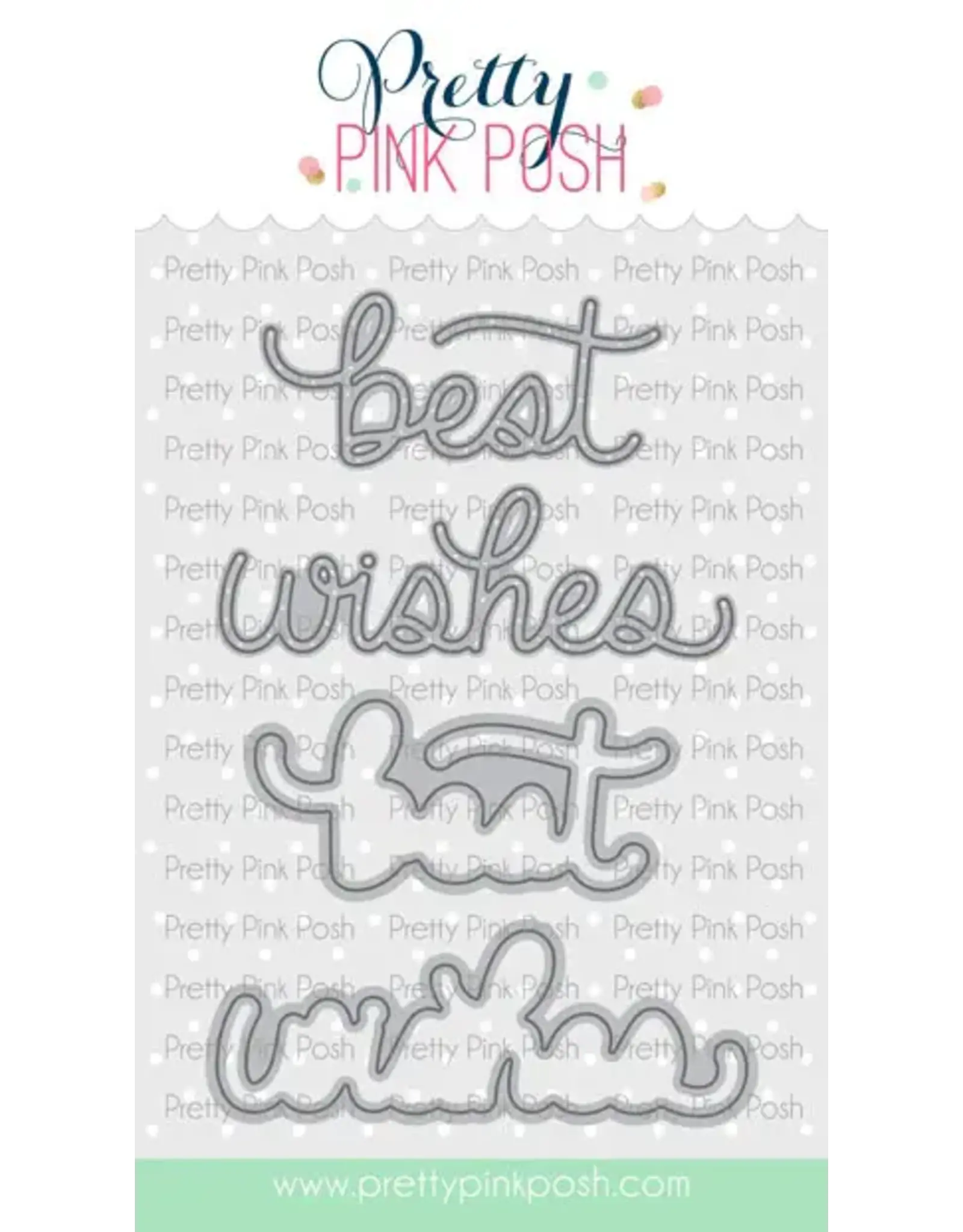 PRETTY PINK POSH PRETTY PINK POSH BEST WISHES SHADOW DIE SET