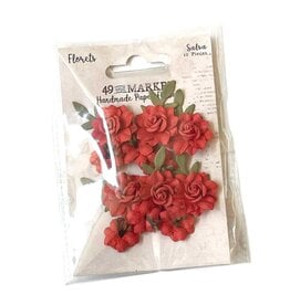 49 AND MARKET 49 AND MARKET FLORETS SALSA PAPER FLOWERS 12 PIECES
