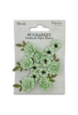 49 AND MARKET 49 AND MARKET FLORETS PISTACHIO PAPER FLOWERS 12 PIECES