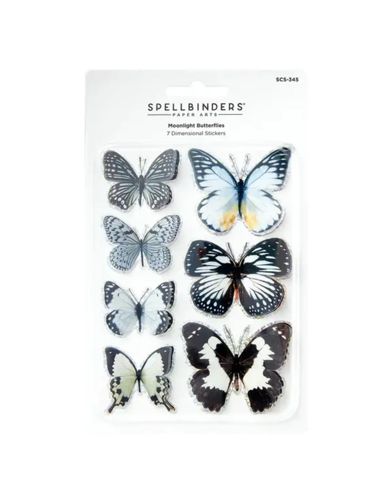 SPELLBINDERS SPELLBINDERS TIMELESS COLLECTION MOONLIGHT BUTTERFLIES 3D BUTTERFLY STICKERS