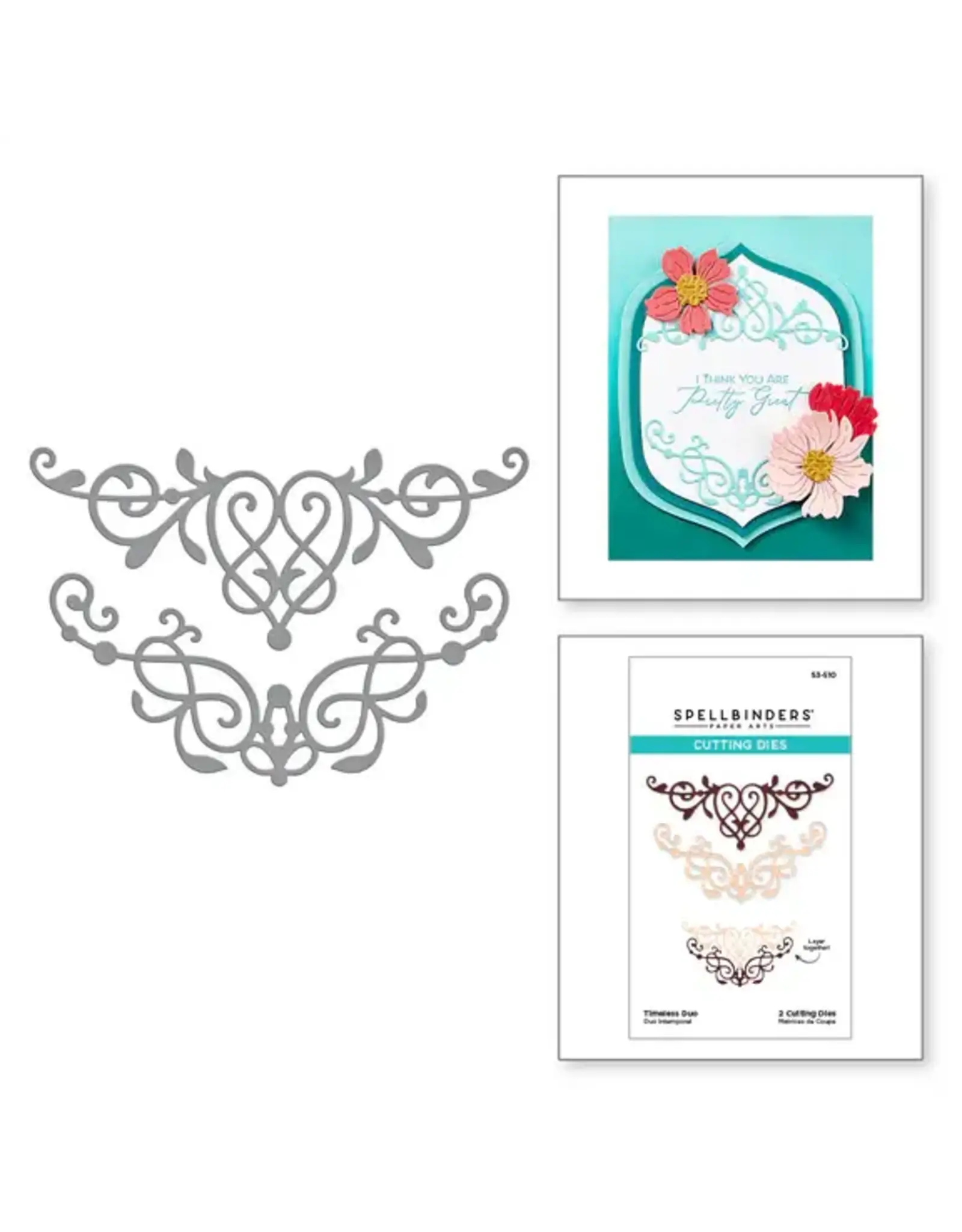 SPELLBINDERS SPELLBINDERS TIMELESS COLLECTION TIMELESS DUO ETCHED DIES