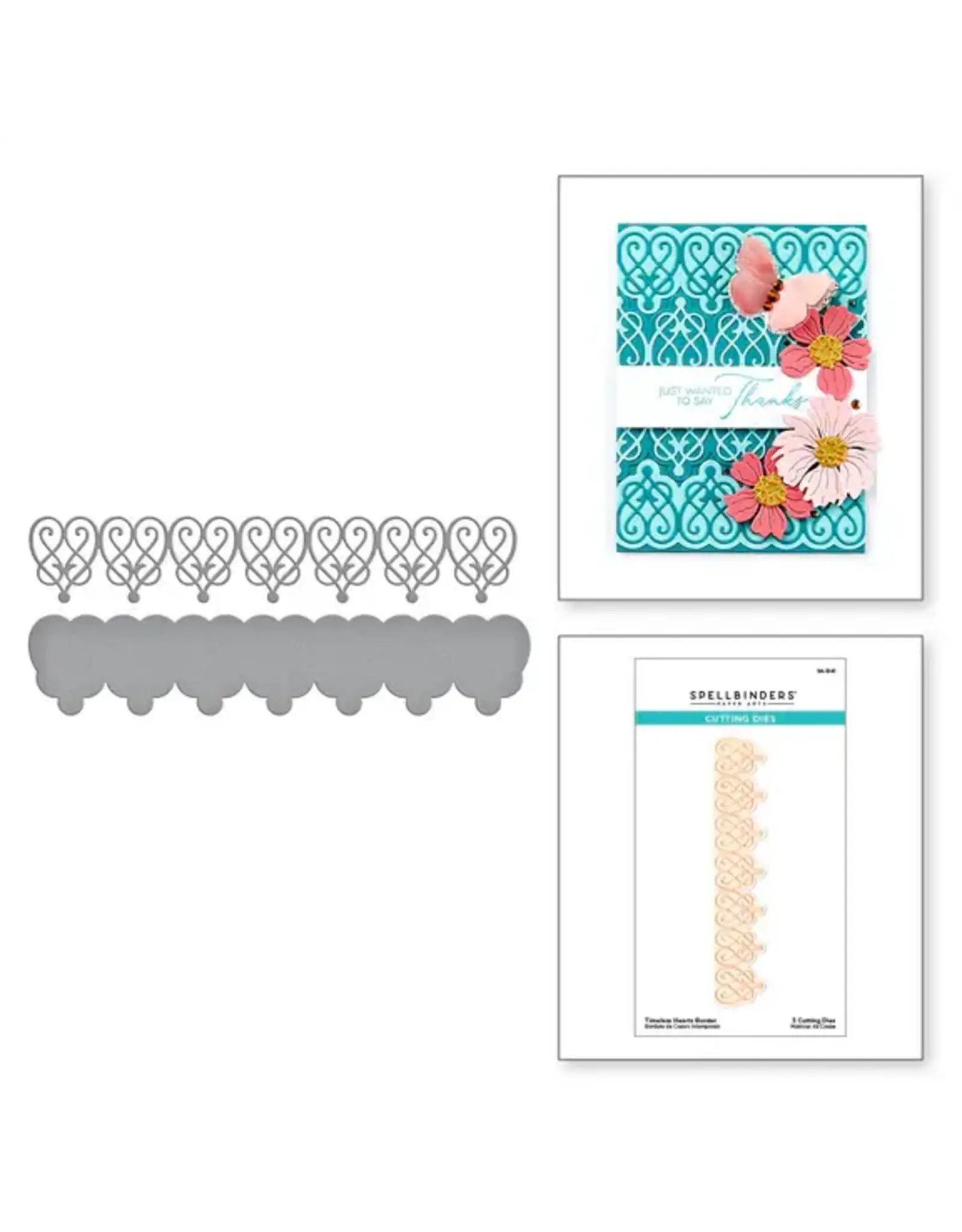 SPELLBINDERS SPELLBINDERS TIMELESS COLLECTION TIMELESS HEARTS BORDER ETCHED DIES