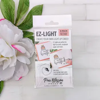 PEAR BLOSSOM PRESS PEAR BLOSSOM PRESS EZ-LIGHT ALL-IN-ONE 3 LIGHTS 5/PK