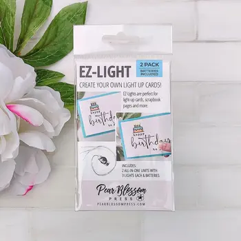 PEAR BLOSSOM PRESS PEAR BLOSSOM PRESS EZ-LIGHT ALL-IN-ONE 3 LIGHTS 2/PK