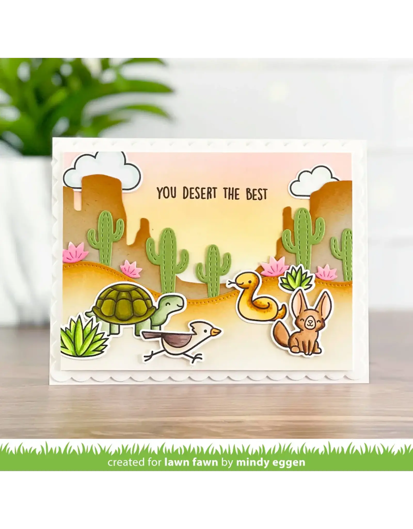 LAWN FAWN LAWN FAWN CACTUS HILLSIDE BORDER DIE SET