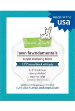 LAWN FAWN LAWN FAWN ACRYLIC BLOCK 1.75" ROUND WITH GRIP