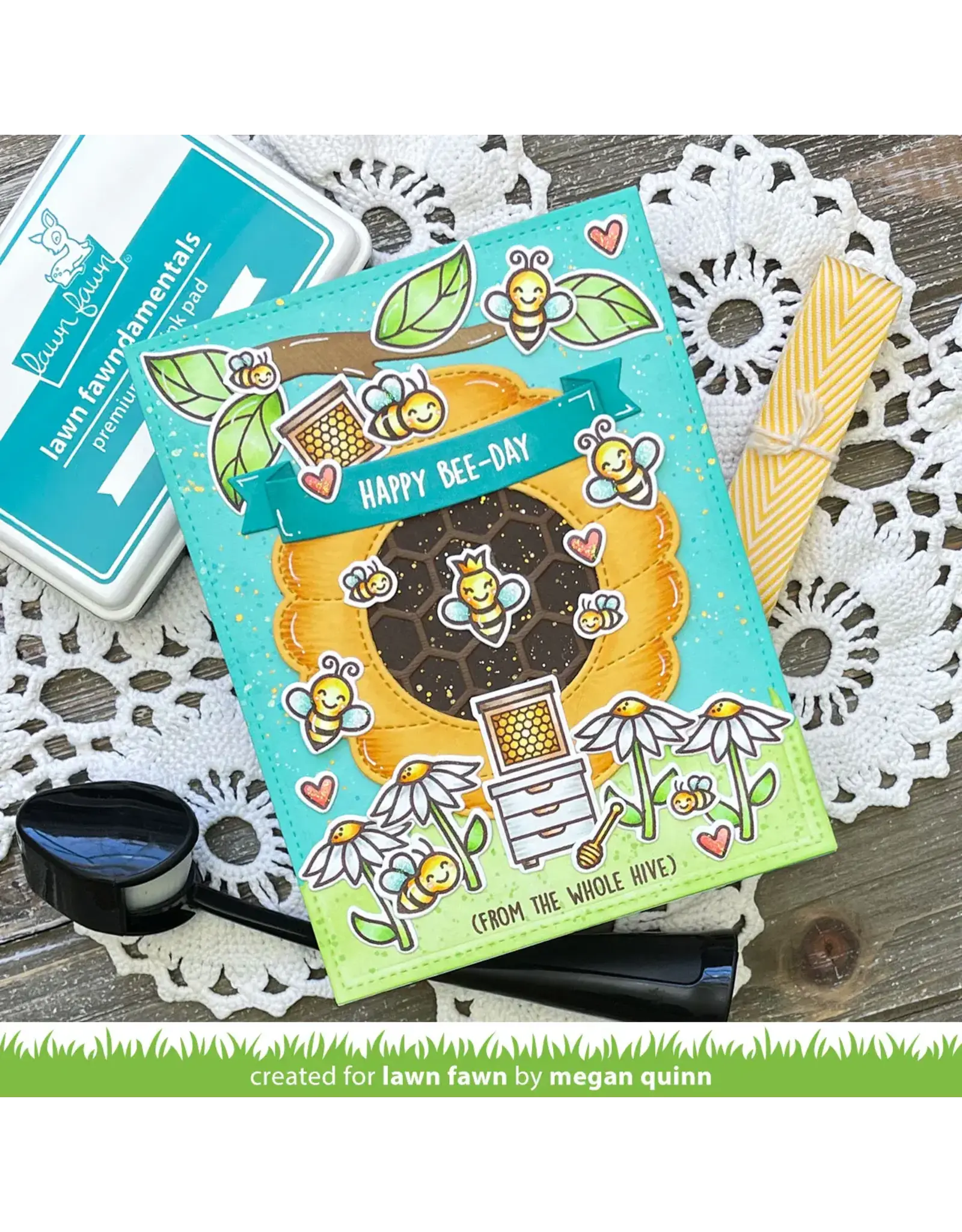 LAWN FAWN LAWN FAWN YOU'RE A KEEPER CLEAR STAMP SET
