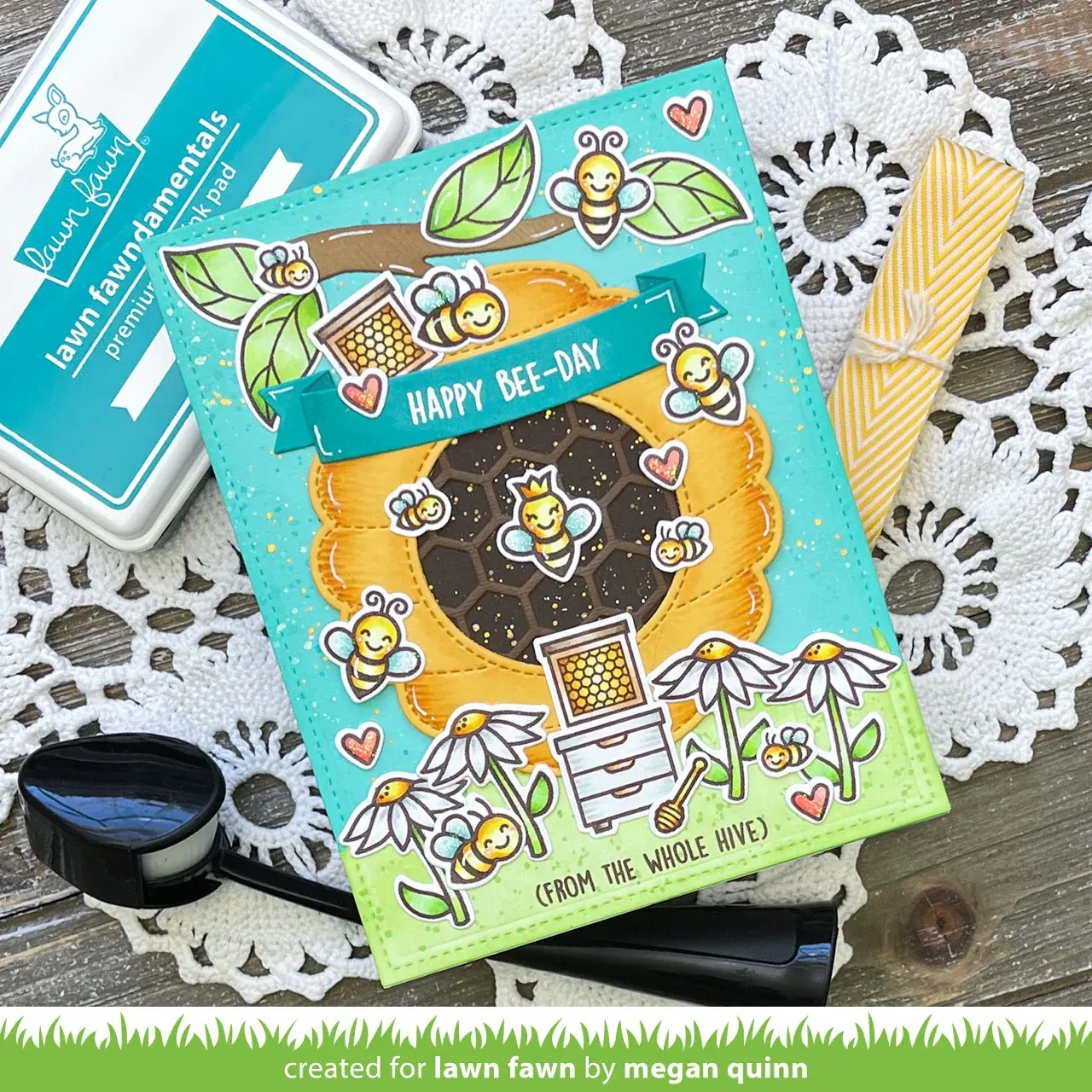 LAWN FAWN LAWN FAWN YOU'RE A KEEPER CLEAR STAMP SET