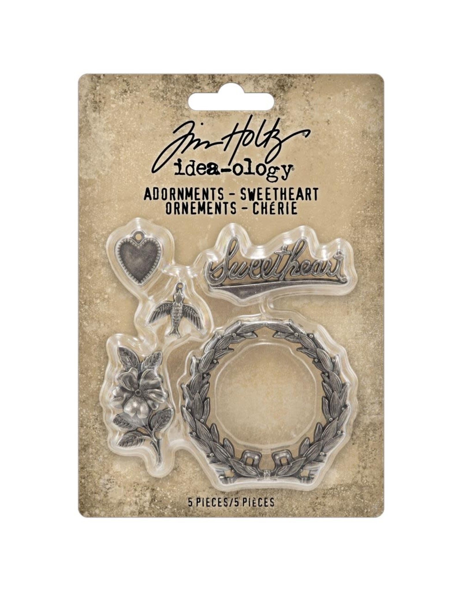 ADVANTUS TIM HOLTZ IDEA-OLOGY SWEETHEART METAL ADORNMENTS 5/PK