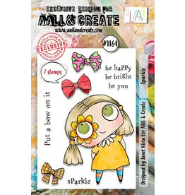 AALL & CREATE AALL & CREATE JANET KLEIN #1164 SPARKLE A7 CLEAR STAMP SET