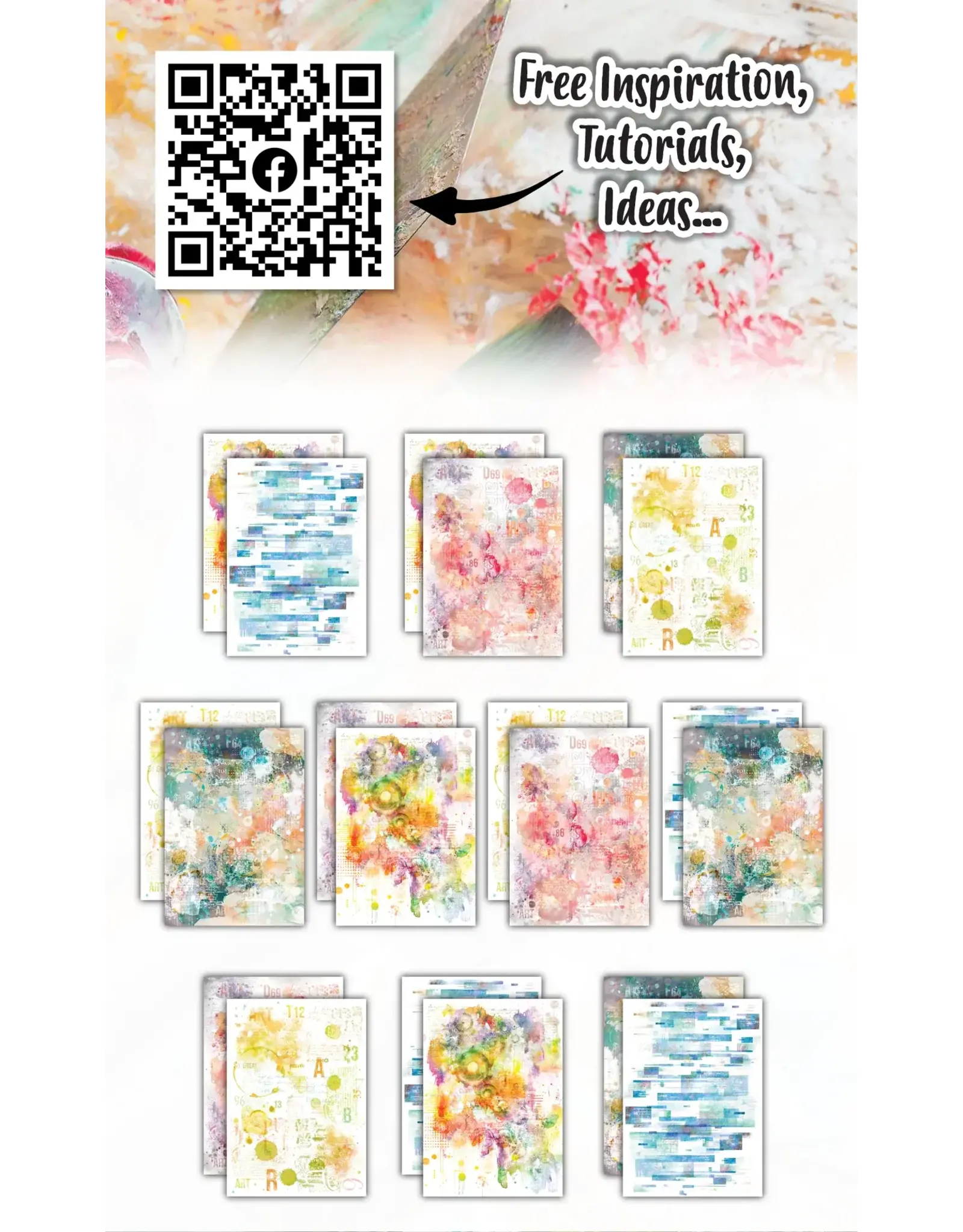 AALL & CREATE AALL & CREATE AUTOUR DE MWA & CO #5 CITRUS RAINBOW A6 DOUBLE-SIDED DESIGN PAPERS 10/PK