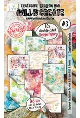 AALL & CREATE AALL & CREATE AUTOUR DE MWA & CO #3 SPECTRUM SPLASH A6 DOUBLE-SIDED DESIGN PAPERS 10/PK