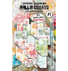 AALL & CREATE AALL & CREATE AUTOUR DE MWA & CO #1 VIVID VORTEX A6 DOUBLE-SIDED DESIGN PAPERS 10/PK
