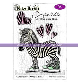 KATZELKRAFT KATZELKRAFT ZEBRA EN BASKETS CLING STAMP SET